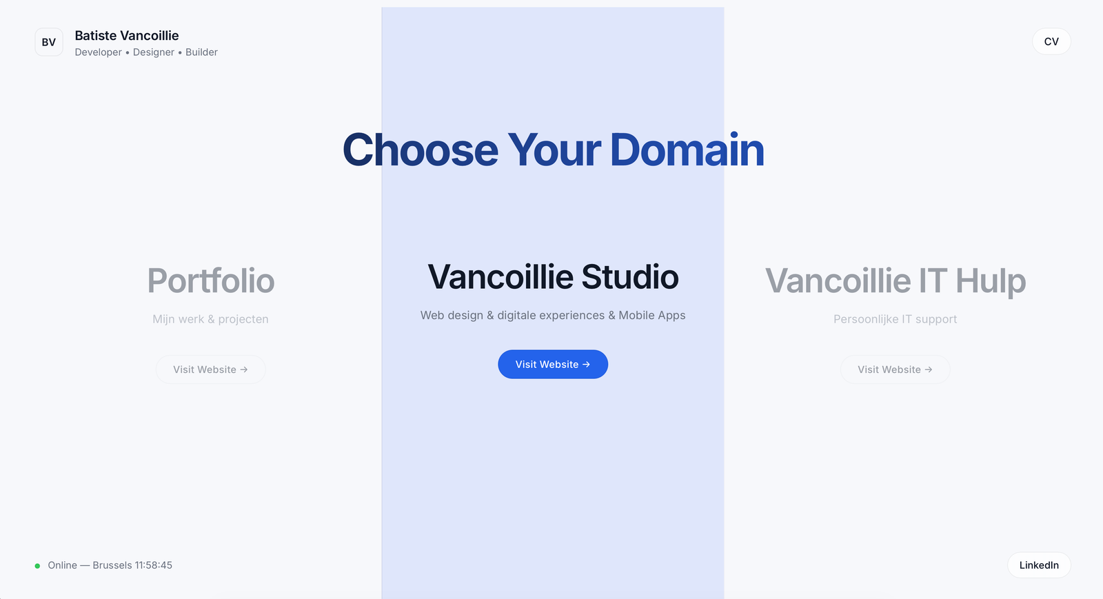 Choose Your Domain