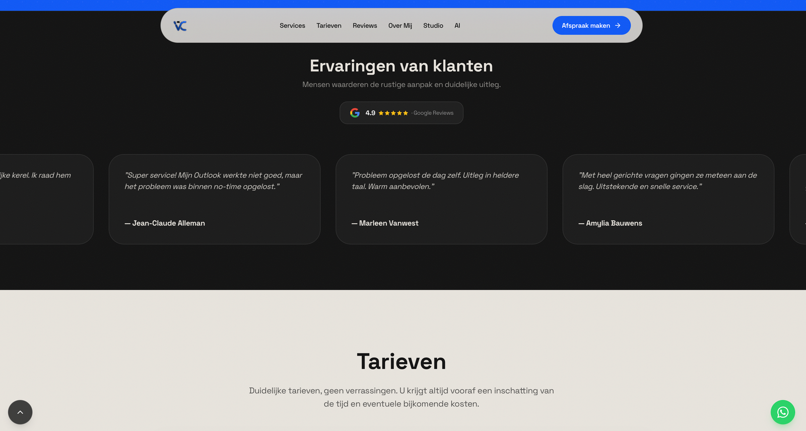 Ervaringen van klanten